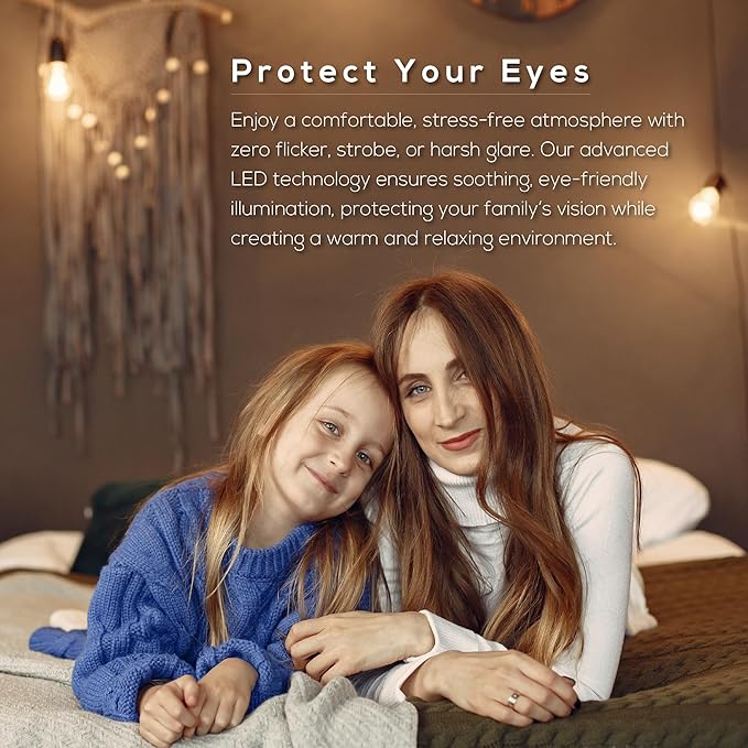 T10 7.3 Inch LED Bulb 6W (60W Equivalent) 2700K Warm White Edison Light Bulb 600lm Dimmable Long Tubular E26 LED Bulb for Rustic Pendant, Industrial Pipe, Wall Sconces, Chandeliers (4-Pack)