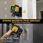 PREXISO Laser Level with Tripod & 2 Plumb Dots - 100 Ft Green Point Laser Level Self Leveling - Plumb Spot Alignment Cross Laser Line Tool for Construction, Ceiling, Floor Tile with Magnetic Base