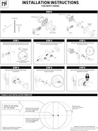 Mega Handles SUANA Entrance Combo, Door Knob and Cylinder Deadbolt and Key Combo, Heavy Duty Locking Door Knobs for Left or Right-Handed Doors – Matte Black