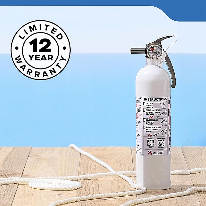 Kidde Fire Extinguisher for Boats, Single-Use 10BC