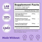 Dr. Matthew Cortisol Reducer & Adrenal Support Supplement with Ashwagandha, Rhodiola & Ginseng – A Detox Cocktail to Lower Cortisol & Support Relaxation, Calm & Restful Sleep