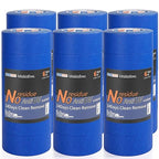 ADHES Blue Painters Tape Blue Tape Painting Tape for Walls,UV Anti,14 Days Clean Remove,1.88inch x 60yard,36Rolls
