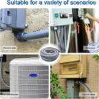 1inch 50ft Electrical Conduit Kit,Liquid-Tight Conduit and Connector Kit with 5 Straight and 3 Angle Fittings Included,Flexible Non -Metallic Liquid Tight Electrical Conduit(1" Dia, 50 Feet)