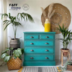 Dixie Belle Paint Company Chalk Finish Furniture Paint - Mermaid Tail (32oz) - Matte Aqua Green Chic Chalk Mineral DIY Furniture Paint