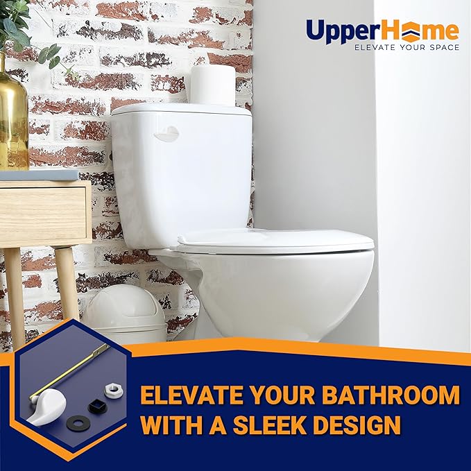 Toilet Handle Replacement (White Finish, Front Mount)