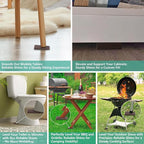 Furniture Leveler 24pcs Kit Size Variety | Multi-Purpose Rubber Shim for Leveling Feet Stable | Anti-Wobble Pad for Uneven Table, Dresser Leg, Toliet and More Furniture | Prevent from Wobbling