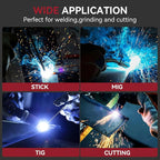 ARCCAPTAIN Welding Helmet Auto Darkening, 1/1/1/1 True Color Welding Hood, 4 Arc Sensor 1/25000s Response Time Solar Powered Weld Hood Helmet HSH-S800 Skeleton Knight