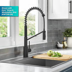 KRAUS Oletto 2-in-1 Commercial Style Pull-Down Single Handle Water Filter Kitchen Faucet for Reverse Osmosis or Water Filtration System in Matte Black, KFF-2631MB