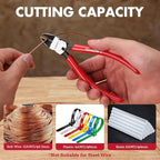 ARROW 6" Precision Wire Cutters - Spring Loaded Side Cutters, Ultra-Sharp Flush Cut Pliers, Diagonal Cutting Pliers with Non-Slip Handle for Jewelry Making, Crafts, Electronics, Zip Ties, DIY Models