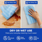 Disposable Cleaning Rolls Handi Wipes Reusable Cleaning Cloths Reusable Dry Kitchen Towels Dish Cloths Dish Towels 1 Roll, Total 100 Pcs, Blue