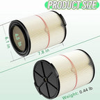 1 Pack Replacement Cartridge Filter Compatible with Craftsman 17816 9-17816 Wet Dry Vac fit 5/6/8/12/16/32 Gallon & Larger Vacuum Cleaner