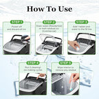 43 pcs Ice Machine Cleaner Tablets with 2 cleaning brushes,Ideal for Frigidaire, Opal, GE Profile, Kitchenaid units.Ice Maker Cleaner Removes Lime Scale,Calcium.Nickel Safe Scale Remover