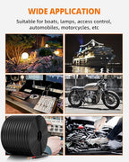 12 Gauge Wire, 12 AWG 2 Conductor Electrical Wire, Flexible/Oxygen-Free Tinned Copper/Stranded PVC 12/2 Cord for Automotive, Marine, LED Strips, Solar, RV, Lighting (200FT)