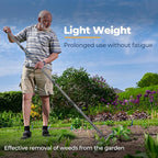 Garden Rake, 17" Extra Wide Double-Sided Head, 63" Heavy Duty Lightweight Stainless Steel Leaf Rake for Leveling Lawn, Loosening Soil, Leaf Cleanup, Soil Prep, Landscaping, Spread Mulch Fast