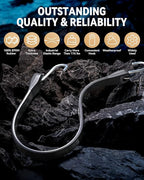 31'' Rubber Bungee Cords Heavy Duty Outdoor with 55.8" Max Stretch & Over 176 lbs Load, 100% EPDM Black Bungee Straps with Standard S Hooks for Cargo, Tarps, Truck, Motorcycle, Weatherproof (50 Pack)