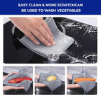 12PCS Non-Scratch Multipurpose Steel Wire Dishcloths - Reusable Quick-Dry Odor-Free Scrub Cloths for Dishes, Kitchen Cleaning Cloths for Cookware, Sinks, Stove Tops(9.84X9.84)