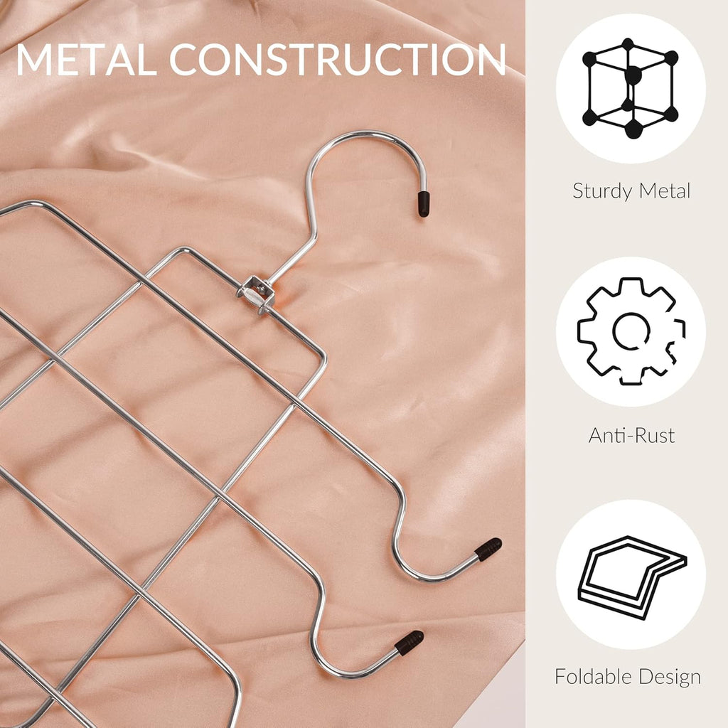 ZEDODIER Tank Top Hanger, Space Saving Bra Hamgers, Non-Slip Hanging Sport Bras Holder, Closet Organizers and Storage for Camisoles Tank Tops Bras Ties Swimsuits Strappy Dress, Silver