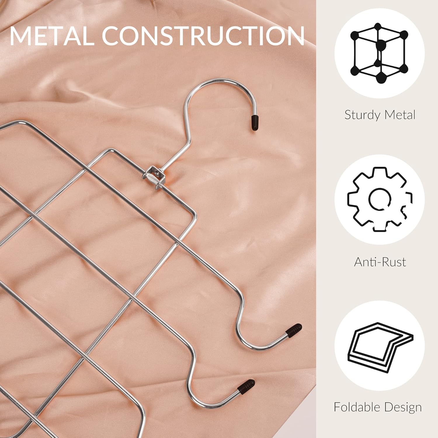 ZEDODIER Tank Top Hanger, Space Saving Bra Hamgers, Non-Slip Hanging Sport Bras Holder, Closet Organizers and Storage for Camisoles Tank Tops Bras Ties Swimsuits Strappy Dress, Silver