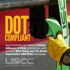 US Cargo Control 4" x 30' Winch Straps with D-Rings (10-Pack), 5,400 LBS Working Load Limit, Heavy Duty Flatbed Tie Downs, Green 4 Inch Straps for Flatbed Trailers, Trucks, and Cargo Securement