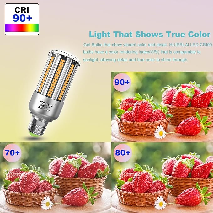 Radar Motion Sensor Light Bulbs A19 250W Equivalent AC85-265V 27W Motion Detector Auto Activated Dusk to Dawn Security Outdoor Porch Lights LED Bulb Warm White 3375LM E26/E27 (2 Pack)