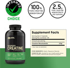 Optimum Nutrition Micronized Creatine Monohydrate Capsules, Keto Friendly, 2500mg, 200 Capsules (Packaging May Vary)