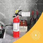 Ougist ABC Fire Extinguisher for Home & Vehicle - 2.5 lb 1-A:10-B:C Rated, Dry Chemical Fire Safety with Quick-Release Handle, Certified for Kitchen/Car/Boat Use-Model FF1KG