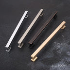 Alzassbg 5 Pack Brushed Satin Nickel Cabinet Pulls, 9 Inch(228.5mm) Hole Centers Kitchen Cabinet Handles for Cabinets and Drawers AL3061SN