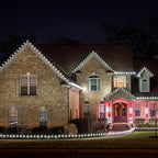 Meconard C9 Led Replacement Christmas Light Bulbs, C9 Shatterproof Led Bulbs for Christmas Indoor Outdoor String Lights, E17 Intermediate Base, Commercial Grade Holiday Bulbs, Cool White, 25Pack