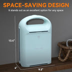 Baker’s Friend Belgian Waffle Maker, Square Waffle Iron, Waflera Electrica, Non Stick Cooking Plate, Classic & Multi Waffle Makers, 4-Slice, Aqua