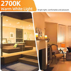 Par30 Halogen Flood Light Bulbs 120V 39W, Long Neck Bulb,39W Equivalent 2700K Warm White Dimmable High Brightness, Great for Accent Lighting, Tracking Light, Recessed Light Bulb（6Pack