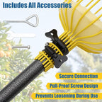 Fruit Picker Pole Tool – Ladder-Free Harvesting Aid, Safe for Elderly and Children, Durable Stainless Steel Design – Adjustable Long Pole Picker for Apples, Avocados, Oranges, Grapefruit, Plums, Pear