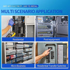 2024 New 250 2-Pole 50-Amp Circuit Breaker, Type 3/4-In Plug-On Molded Case Circuit Breaker, Thermal Magnetic Protection, 10 KAIC, 120/240V, Fit for Load Centers