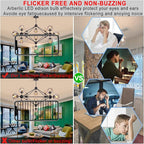 Arberlic G16.5 Light Bulb LED,4W E26 LED Bulb dimmable Equivalent E26 40 watt Light Bulb,Warm White 2700K,400lm,CRI85+,AC120V,Edison Style,Clear Glass,Flicker Free,Pack of 6