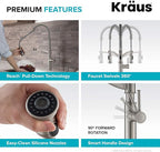 KRAUS Sellette Commercial Style Pull-Down Kitchen Faucet and Deck Plate in Oil Rubbed Bronze, KPF-1683ORB