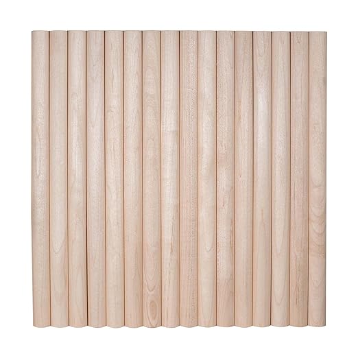 Architectural Products by Outwater 1' Wide x Nominal 4' High x 5/16' Thick Flexible Tambour Sheet, Maple