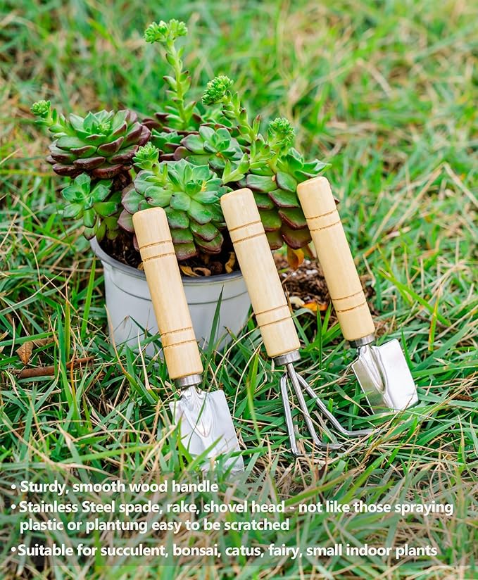 Josteve Plant Repotting Mat, 5Pcs Succulent Tools Mini Garden Small Gardening Tools Indoor, Pruning Shear Gardening Scissor, Hand kit for Bonsai, Cactus, Fairy, Houseplant Transplanting, Seedling