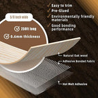 GSCIT Club Oak Edge Banding, 13/16 inch x 250ft roll of Veneer Edge Banding - Pre-glued Flexible, Real Wood Tape for Cabinet Repair & Furniture Restoration