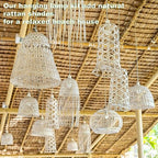 Plug in Light Socket - 16Ft Pendant Light Cord Kit E26/E27 Light Socket Hanging Lantern Lamp Cord with On/Off Switch,Socket Rings, 2 Pack, White