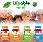 Lifeable Kids Calcium Magnesium and Vitamin D Gummies | Great Tasting Kids Calcium Gummies | for Tooth and Bone Health | Bone Strength Supplements for Kids | 90 Gummies