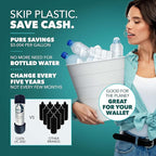 Under Sink Water Filter for Sink Faucet by CuZn, 5 Year Filtration Life, Reduces PFAs, PFOS, Lead, Chlorine, Improves Taste of Tap Water with NSF/ANSI 42 & 372 Certified High Performance