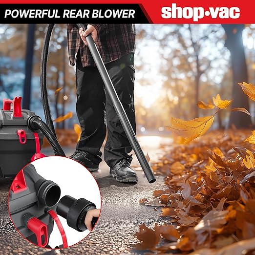Shop-Vac 5430096 Wet/Dry Vacuum, 4 Gallon, 4 Peak HP, 1.25 Inch Diameter x 7 Foot Hose, 15 Foot Cord, Ideal for Jobsite, Garage, Workshop & Home