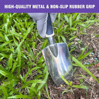 Gardening Tool Set, 9-Piece Heavy-Duty Aluminum Garden Tools with Non-Slip Handles and Large Tool Bag with Storage Pockets, Durable Hand Gardening Tools - Perfect Gardening Gift for Men and Wome