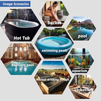 3500W 240V Immersion Water Heater Portable Electric Inflatable Pool & Hot Tub Submersible Water Heater with Temp Control, GFCI for Baptistry, baptismal Pool, Swimming Pool, Above Ground Pool