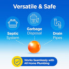 COMPAC HOME Plink Garbage Disposal Cleaner and Deodorizer, Air Fresheners for Garbage Disposal, Orange Scent, Home Cleaning Products for Kitchen Sink and Clogged Drains, Pack of 2 - 40 Count Total