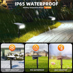 Solar Spot Lights Outdoor Landscape Lights, IP65 Outdoor Waterproof Spotlights, 40 LED's Outdoor Solar Lights for Yard Palm Trees Driveway Patio Pool 10 Pack