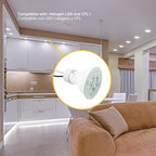 Light Socket Converter E26 E27 to GU10 Adapter with 10.2 Inch Extension Cable, Ceramic Lamp Holder with Heat Resistant Silicone Wire for LED or Halogen Bulbs