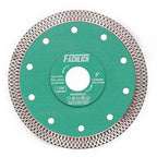 Diamond Porcelain Saw Blade, 5"/125MM Super Thin Dry Wet Cutting Disc with X Teeth Turbo Mesh Rim,for Ceramic Tile Porcelain Granite Marbles