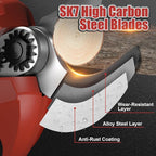 Electric Pruning Shears, 50mm 1.96" Cutting Diameter Cordless Power Pruner with 2Pcs Rechargeable Batteries, Tree Branch Cutter with SK7 High Carbon Steel Blade for Gardening Pruning