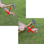 AAGUT 16 Inch Rebar Tent Stakes Heavy Duty 3/8" J Hook Ground Anchors Galvanized Steel Metal Garden Stake Yard Landscape Spikes 8 Pack for Chain Link Fence, Canopy