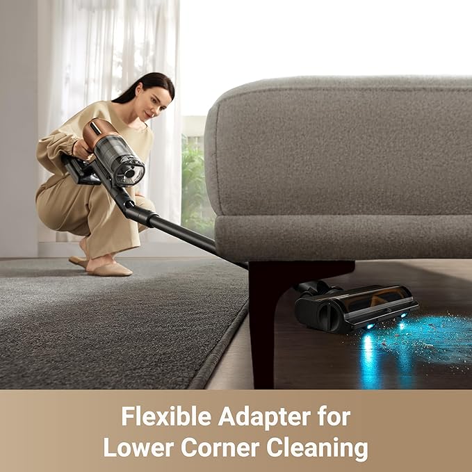 DREAME Z20 Cordless Vacuum Cleaner, Smart Vacuum Cleaner with 250AW Powerful Suction, Up to 90 Minutes Runtime, Versatile for All Surfaces, Handheld Feature for Hard Floors, Carpets & Sofas